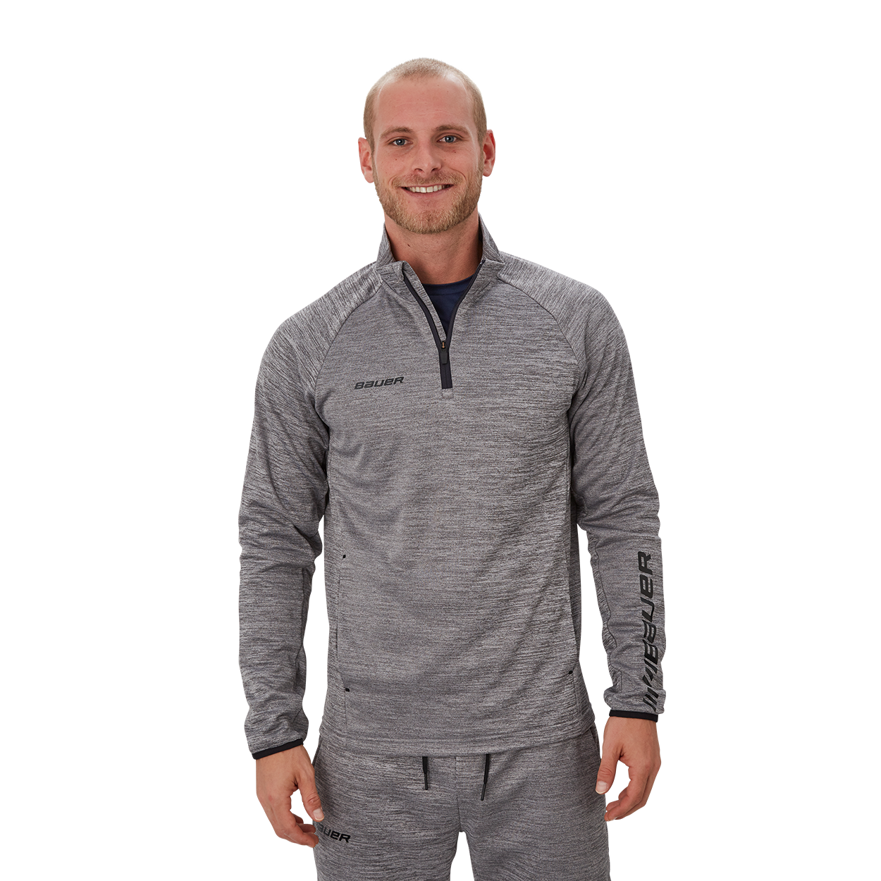 BAUER VAPOR FLEECE QUARTER ZIP YOUTH