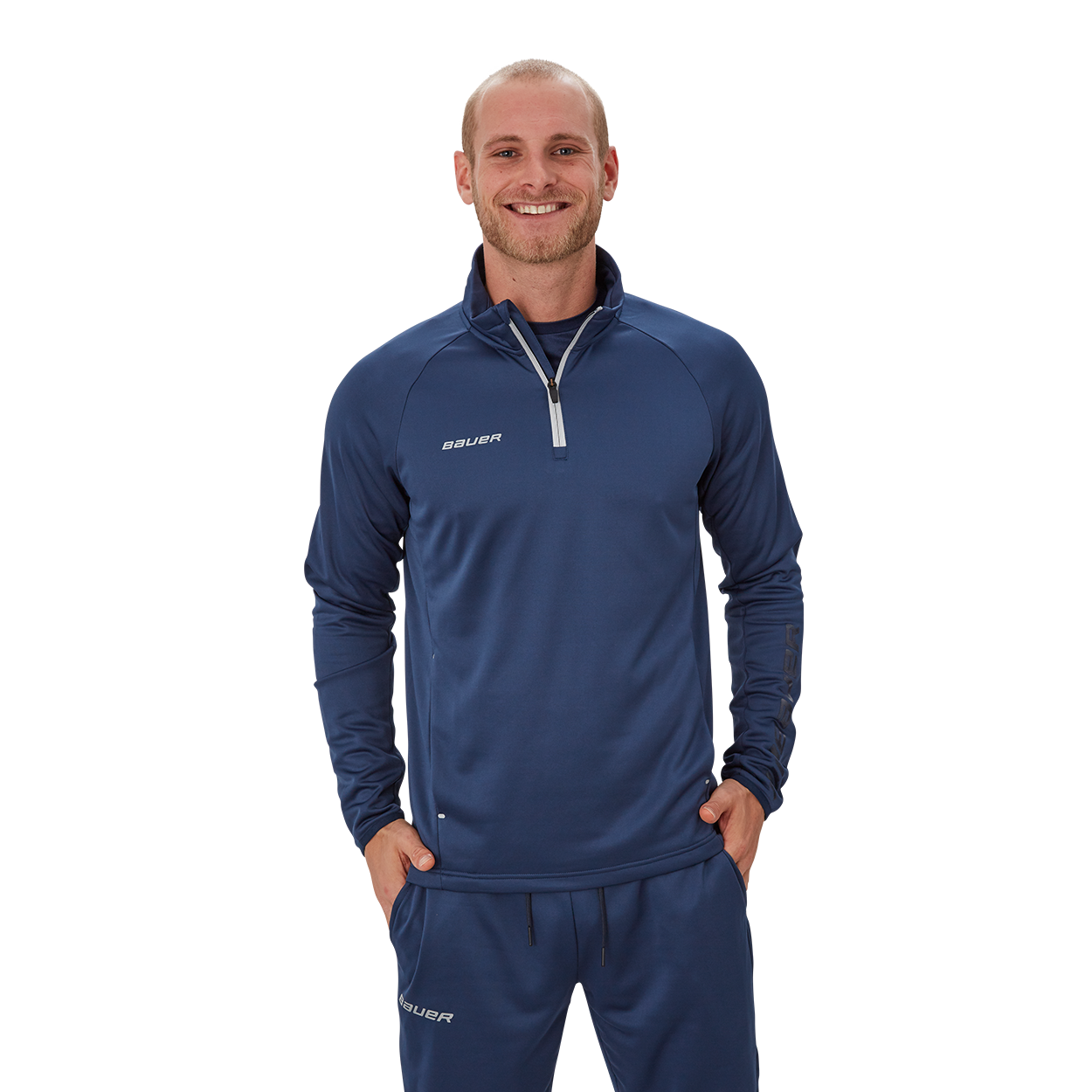 BAUER VAPOR FLEECE QUARTER ZIP YOUTH