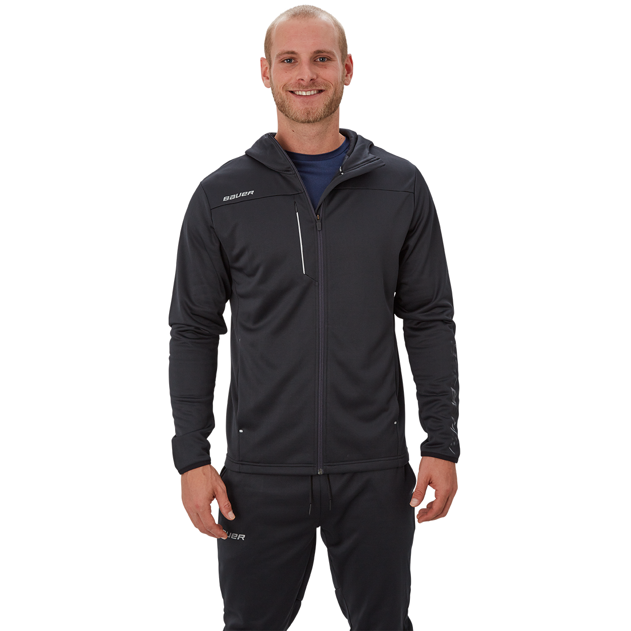 BAUER VAPOR FLEECE ZIP HOODIE SENIOR