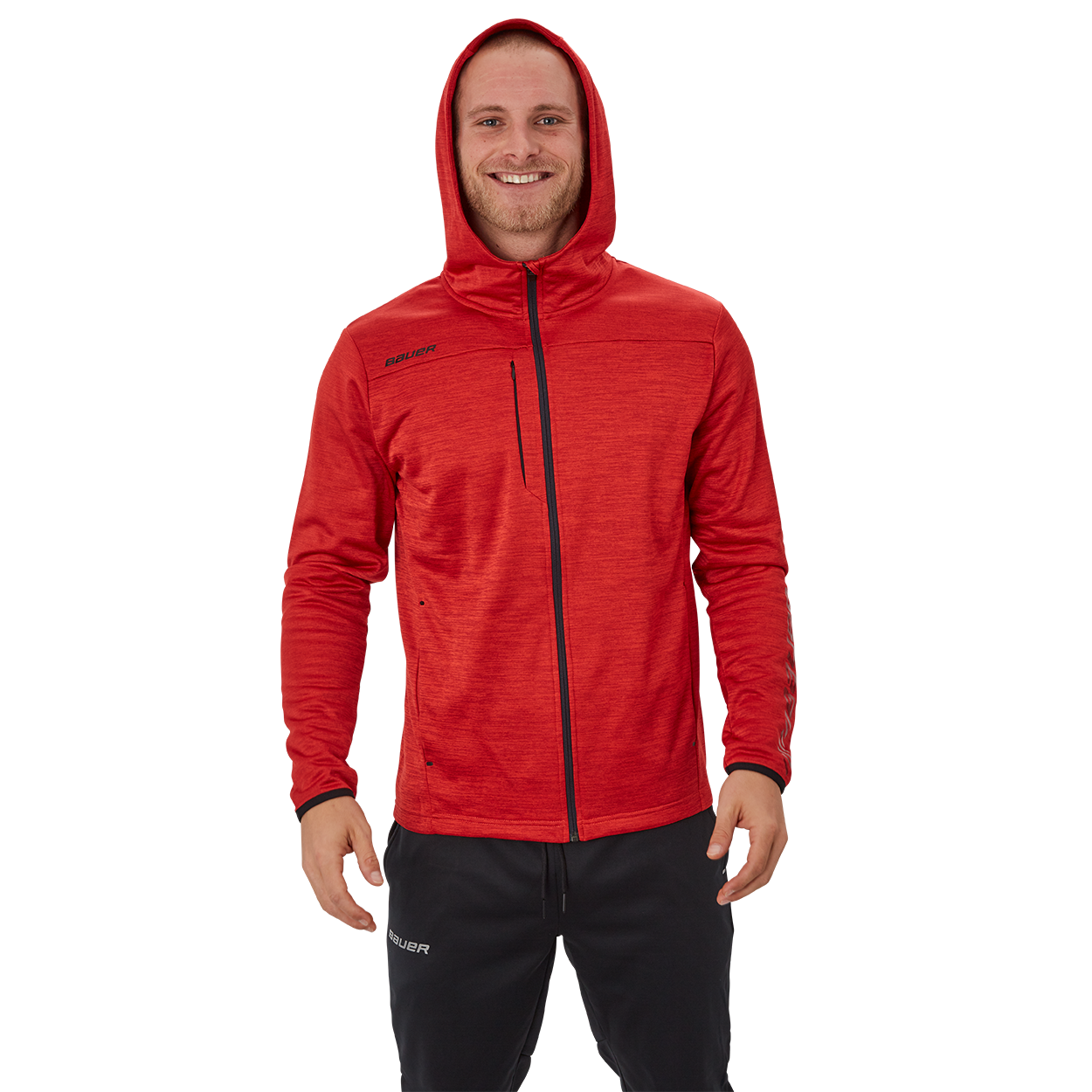 BAUER VAPOR FLEECE ZIP HOODIE SENIOR