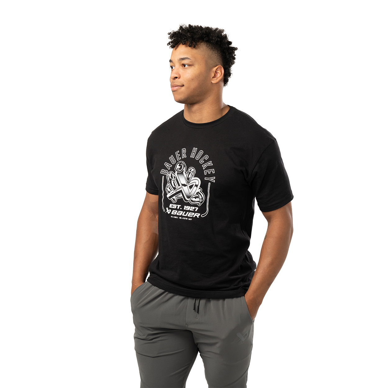 BAUER SHORTSLEEVE ICON GRAB TEE SENIOR
