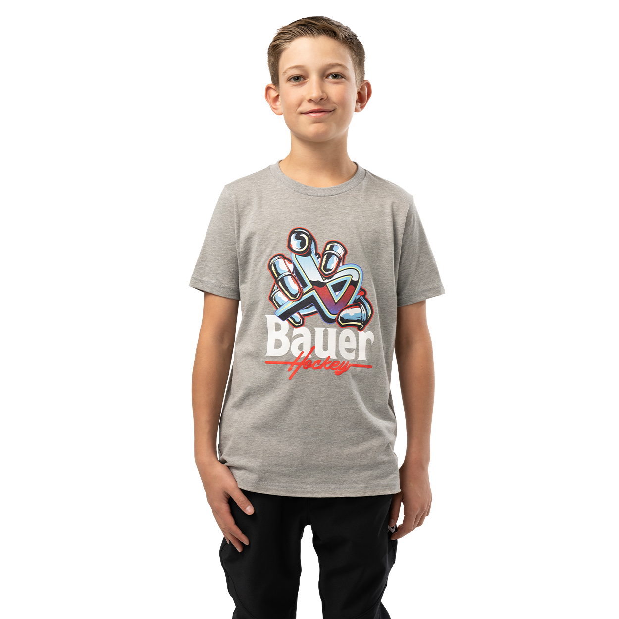 BAUER SHORTSLEEVE ICON GRAB TEE YOUTH