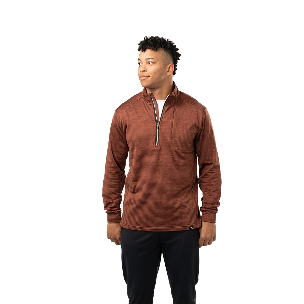 BAUER FLC TEXTURED HALF ZIP SENIOR