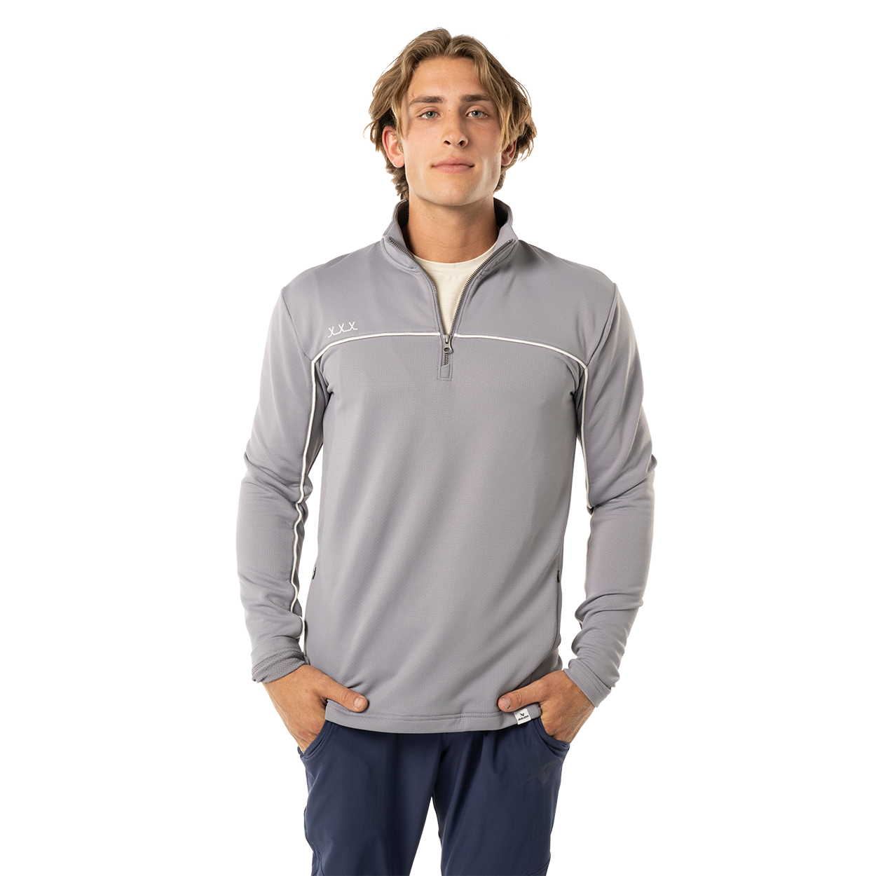 BAUER FLC 1/2 ZIP GREY