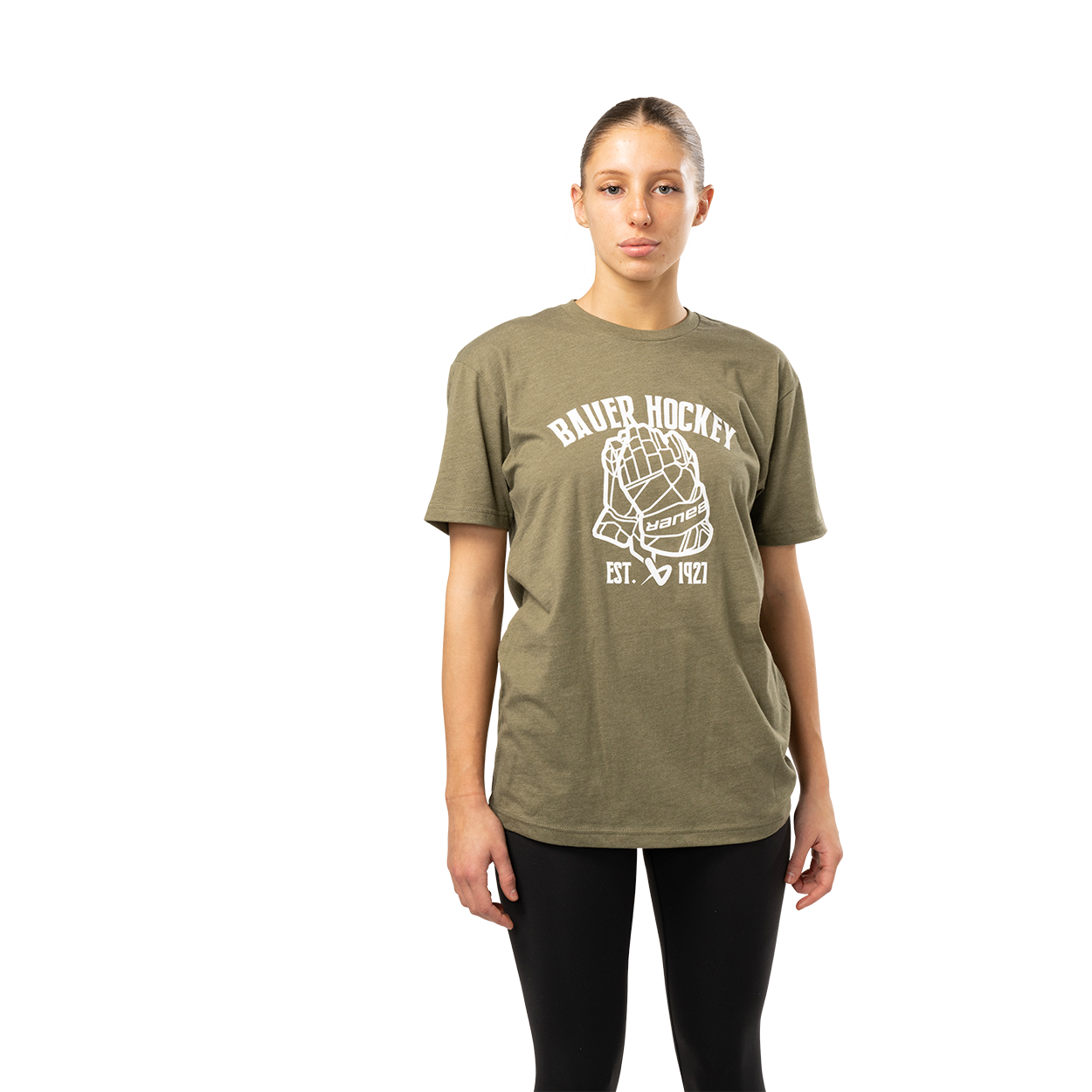 BAUER SHORTSLEEVE HOCKEY GLOVE TEE SENIOR