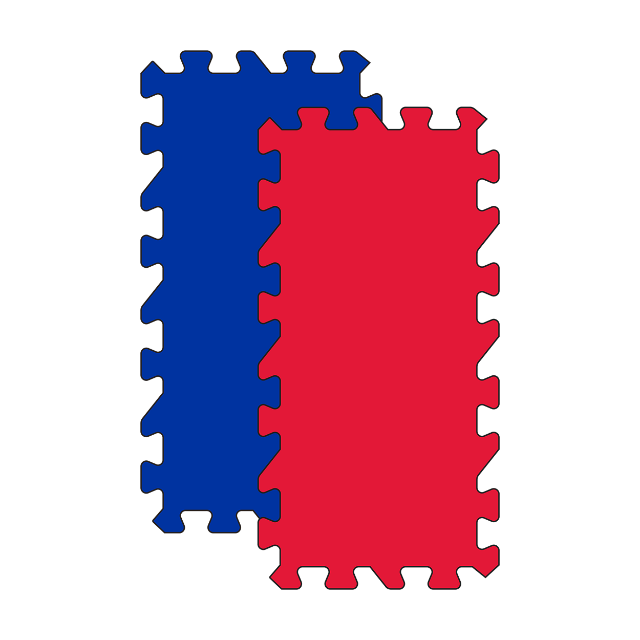 BAUER COLORED SYNTHETIC ICE TILES SINGLE SIDED