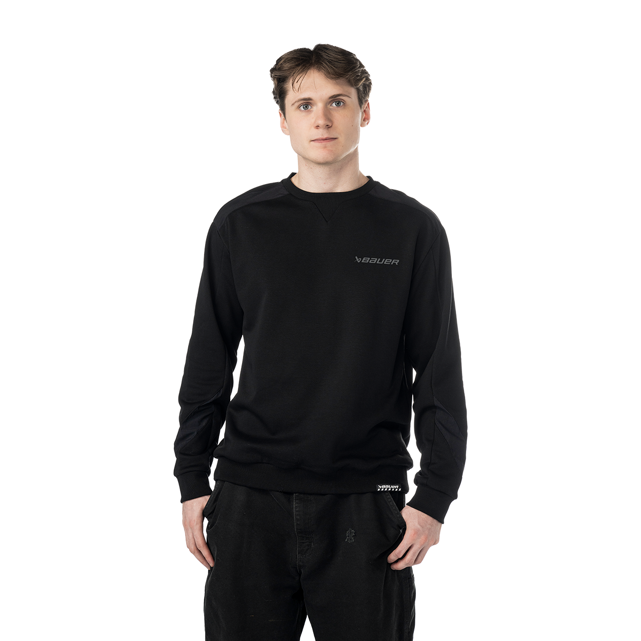 BAUER Knit Mix Crew Neck Senior