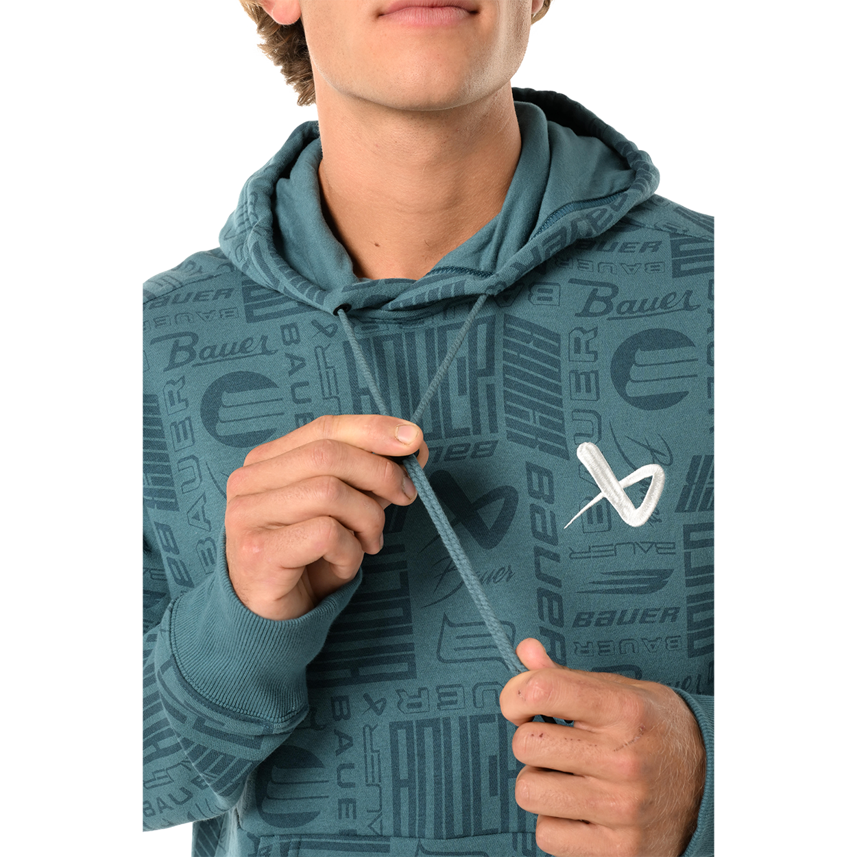 BAUER LOGO REPEAT HOODIE SENIOR