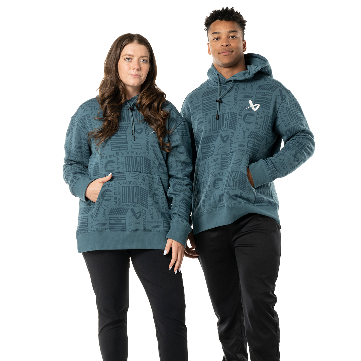 BAUER LOGO REPEAT HOODIE SENIOR