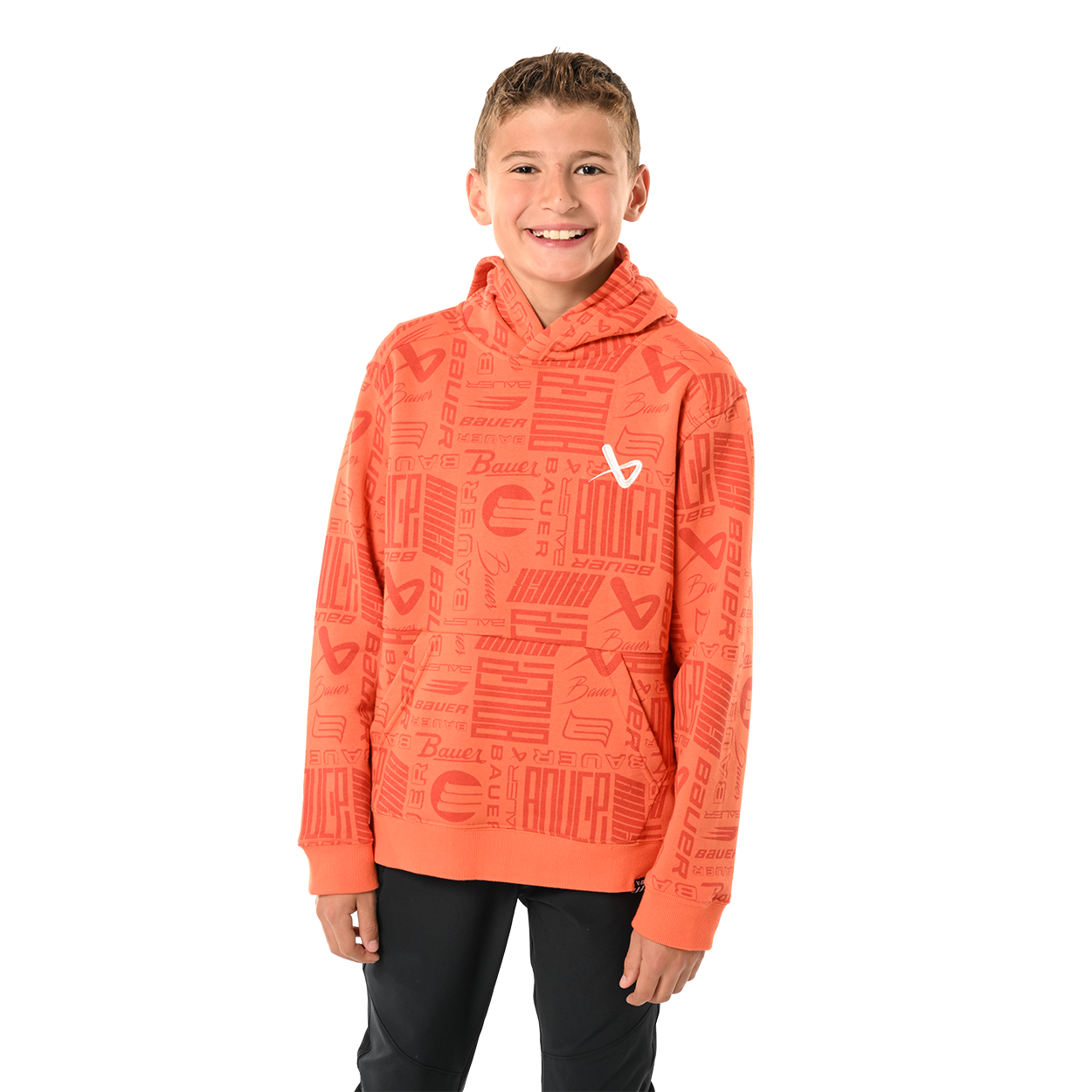 BAUER LOGO REPEAT HOODIE YOUTH