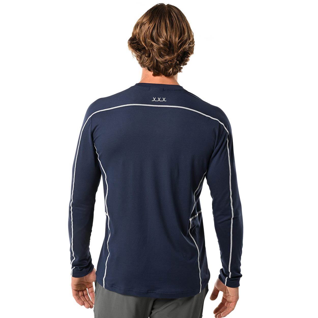 BAUER FLC LONGSLEEVE TRAINING SHIRT NAVY