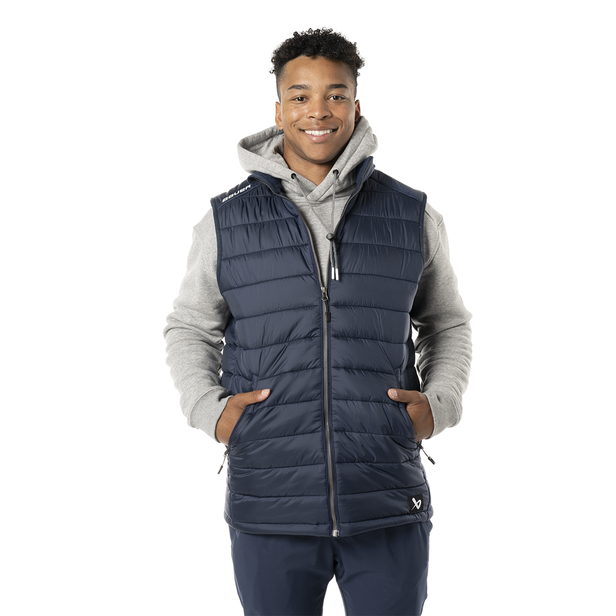Mens navy 2025 puffer vest