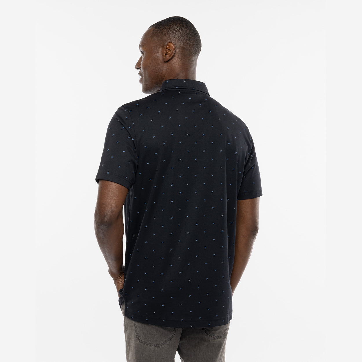 BAUER // TRAVIS MATHEW ON THE SCREWS POLO BLACK