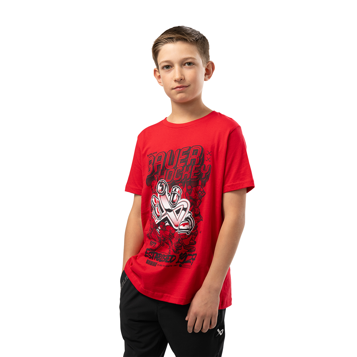 BAUER SHORTSLEEVE ICON SKATER TEE YOUTH