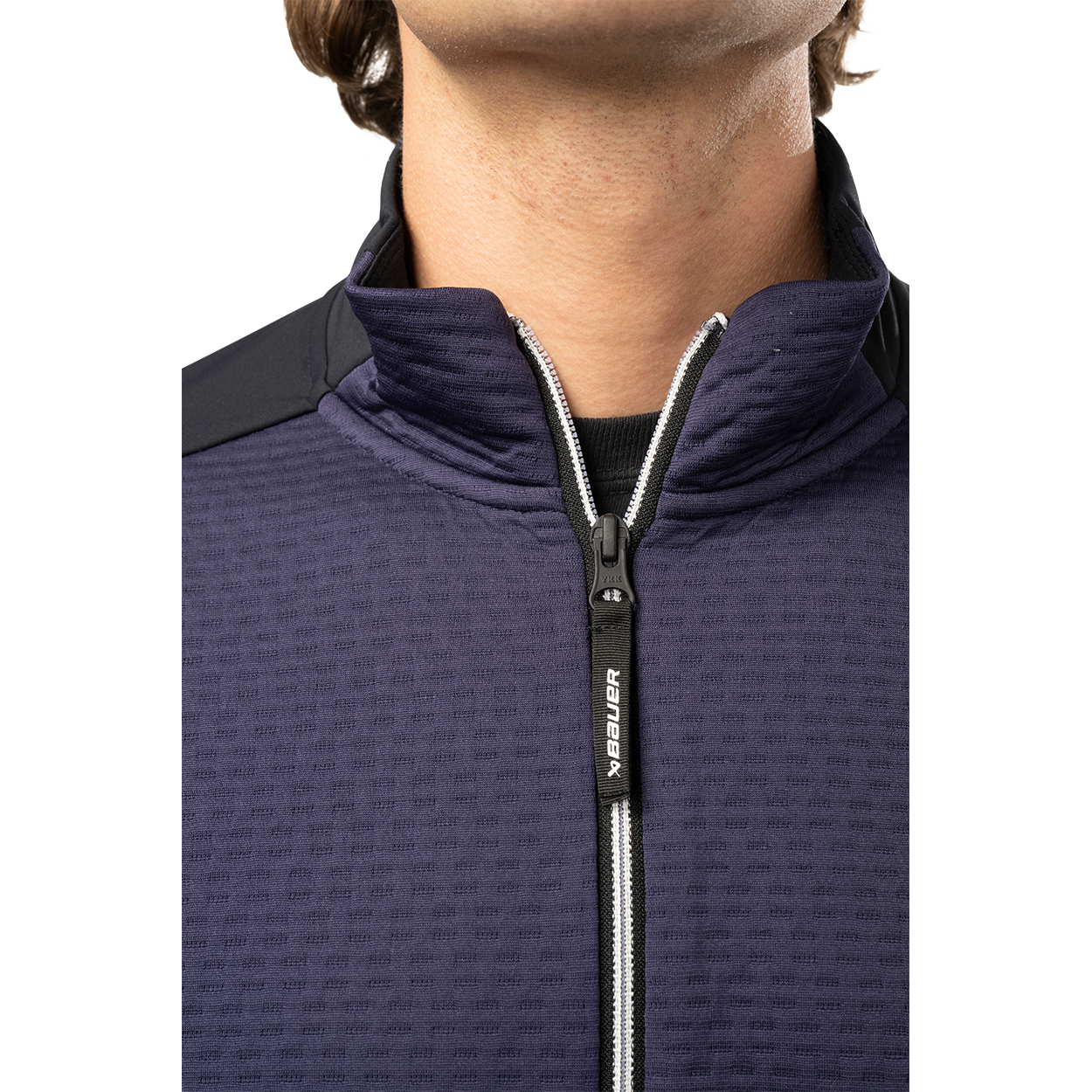 BAUER FLC TEXTURED FULL ZIP SENIOR