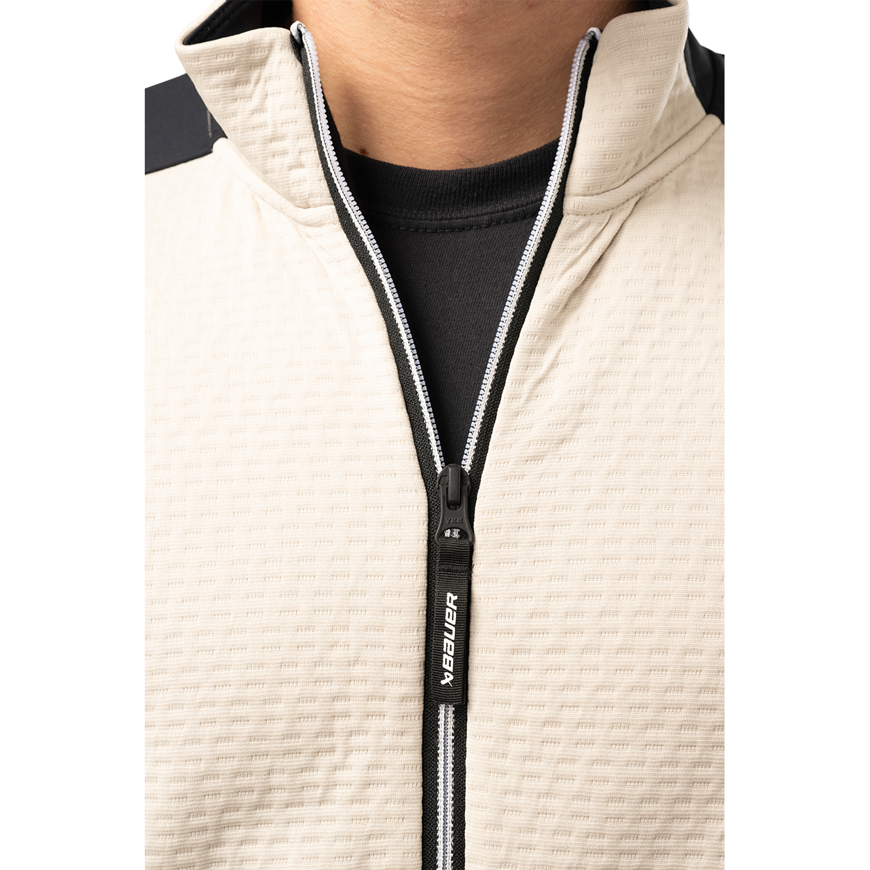 BAUER FLC TEXTURED FULL ZIP SENIOR