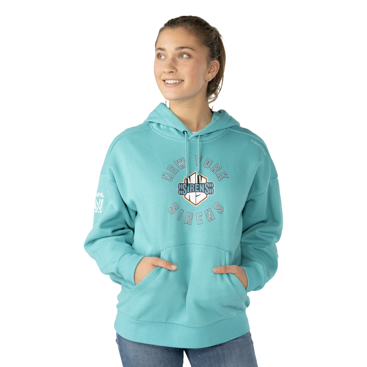 BAUER PWHL TEAM ULTIMATE HOODIE WOMENS NEW YORK SIRENS