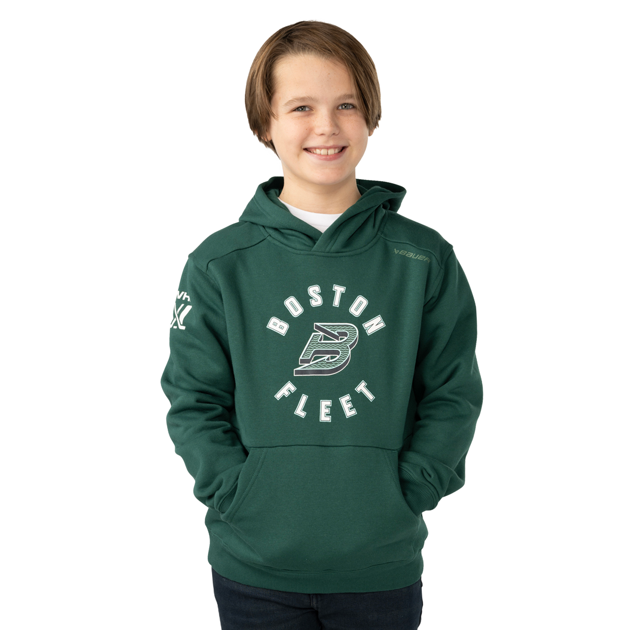 BAUER PWHL TEAM ULTIMATE HOODIE YOUTH BOSTON FLEET