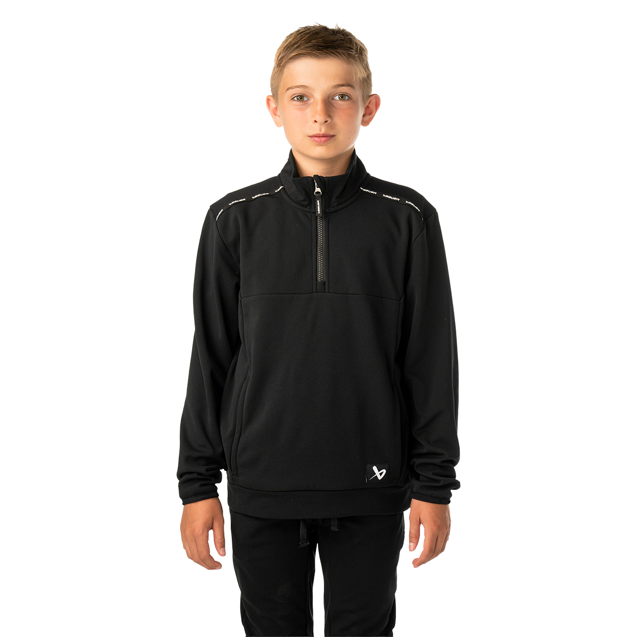 BAUER TEAM FLEECE HALF ZIP YOUTH