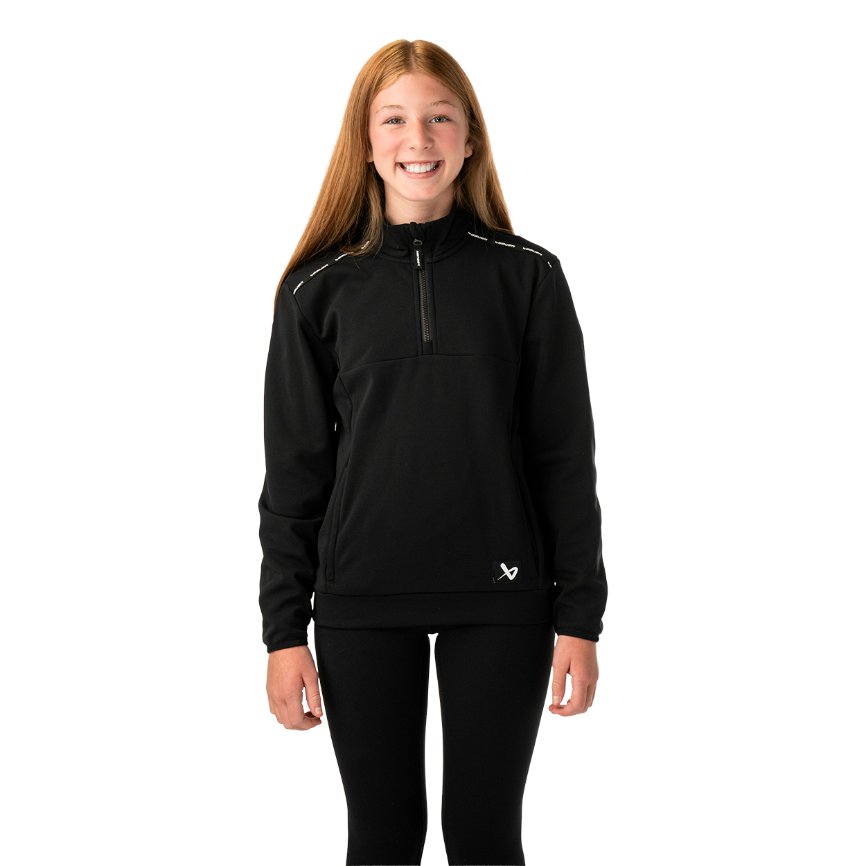 BAUER TEAM FLEECE HALF ZIP YOUTH