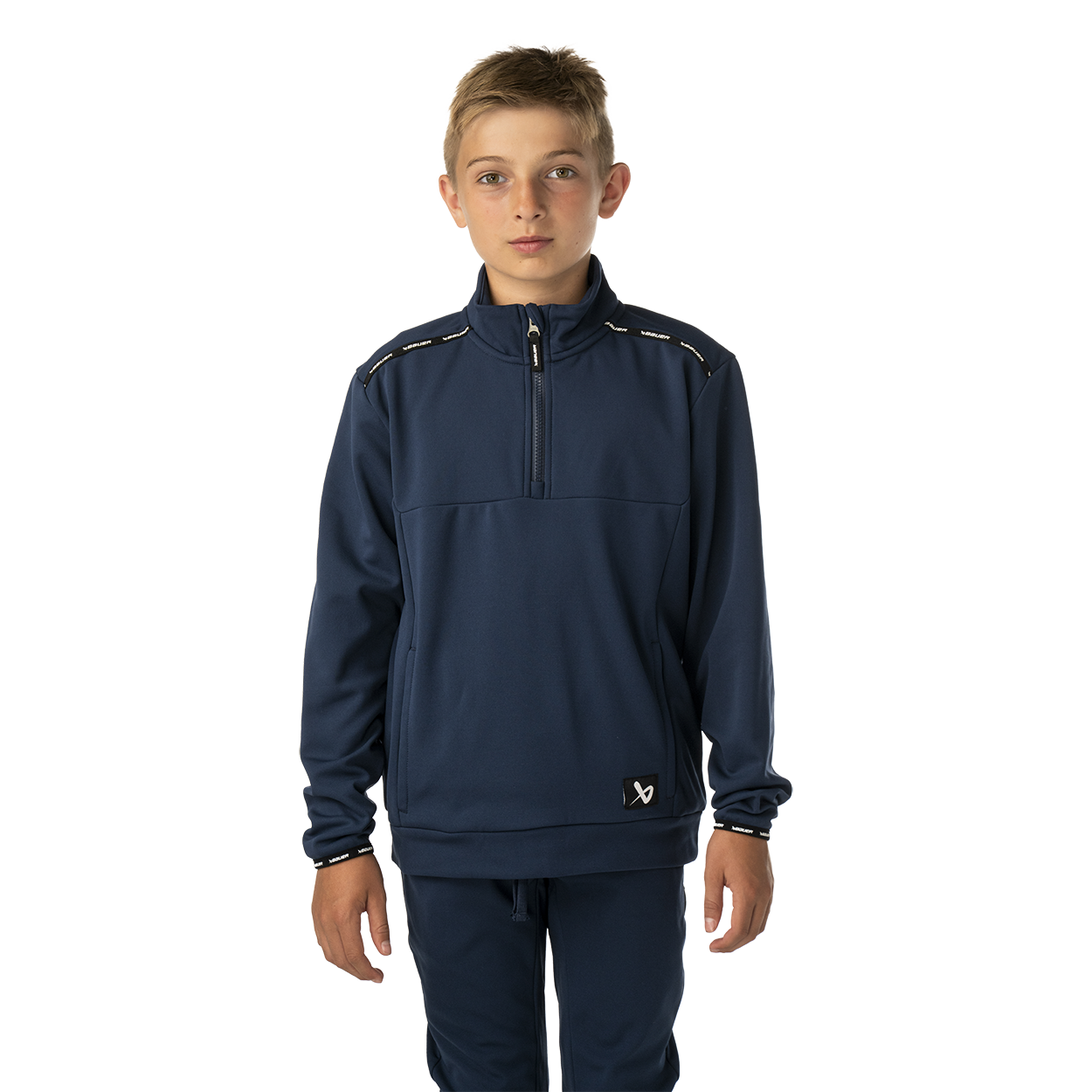BAUER TEAM FLEECE HALF ZIP YOUTH