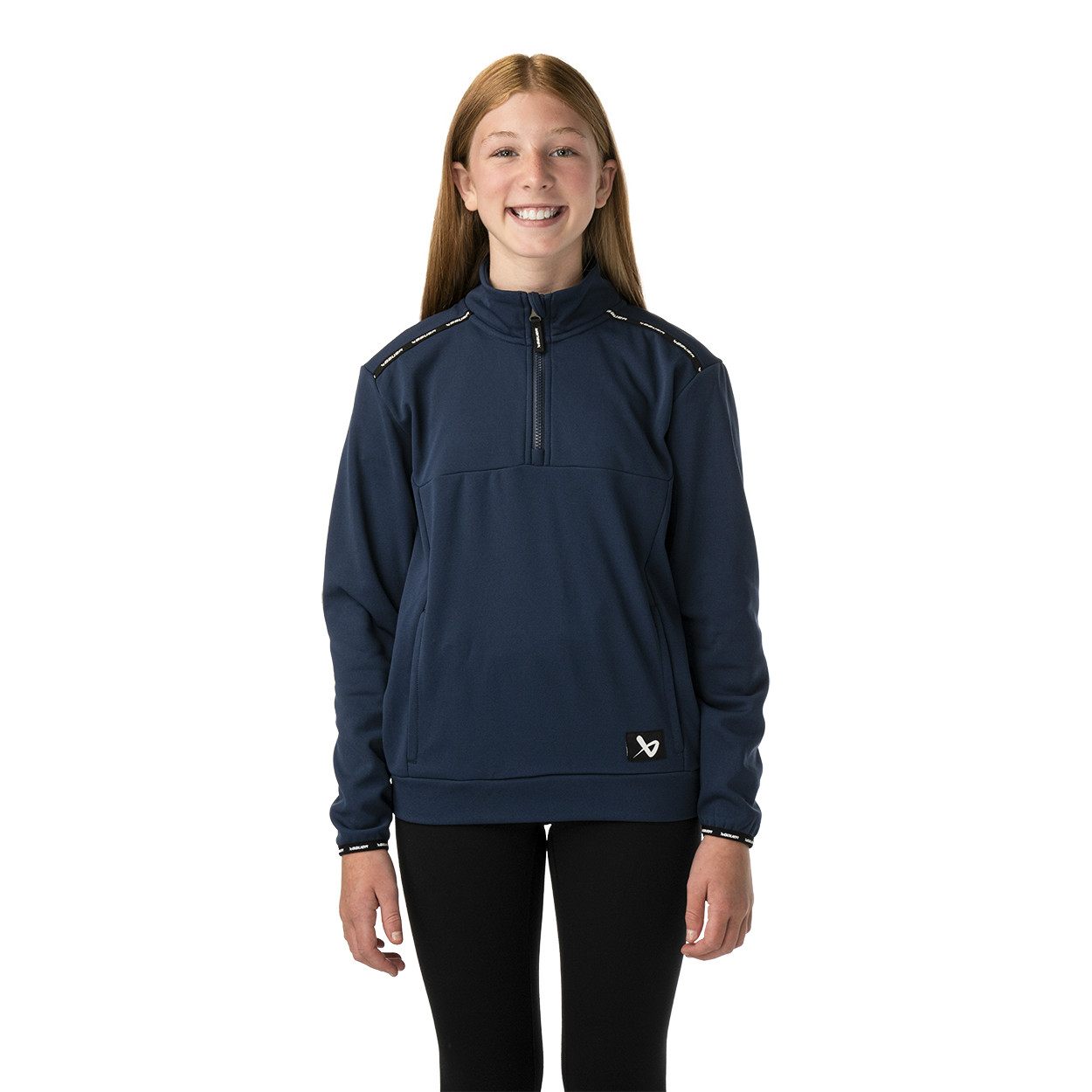 BAUER TEAM FLEECE HALF ZIP YOUTH