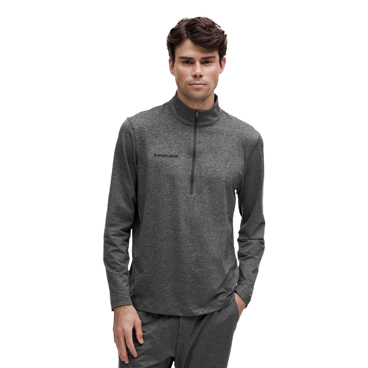 BAUER lululemon SOFT JERSEY 1/2 ZIP SENIOR
