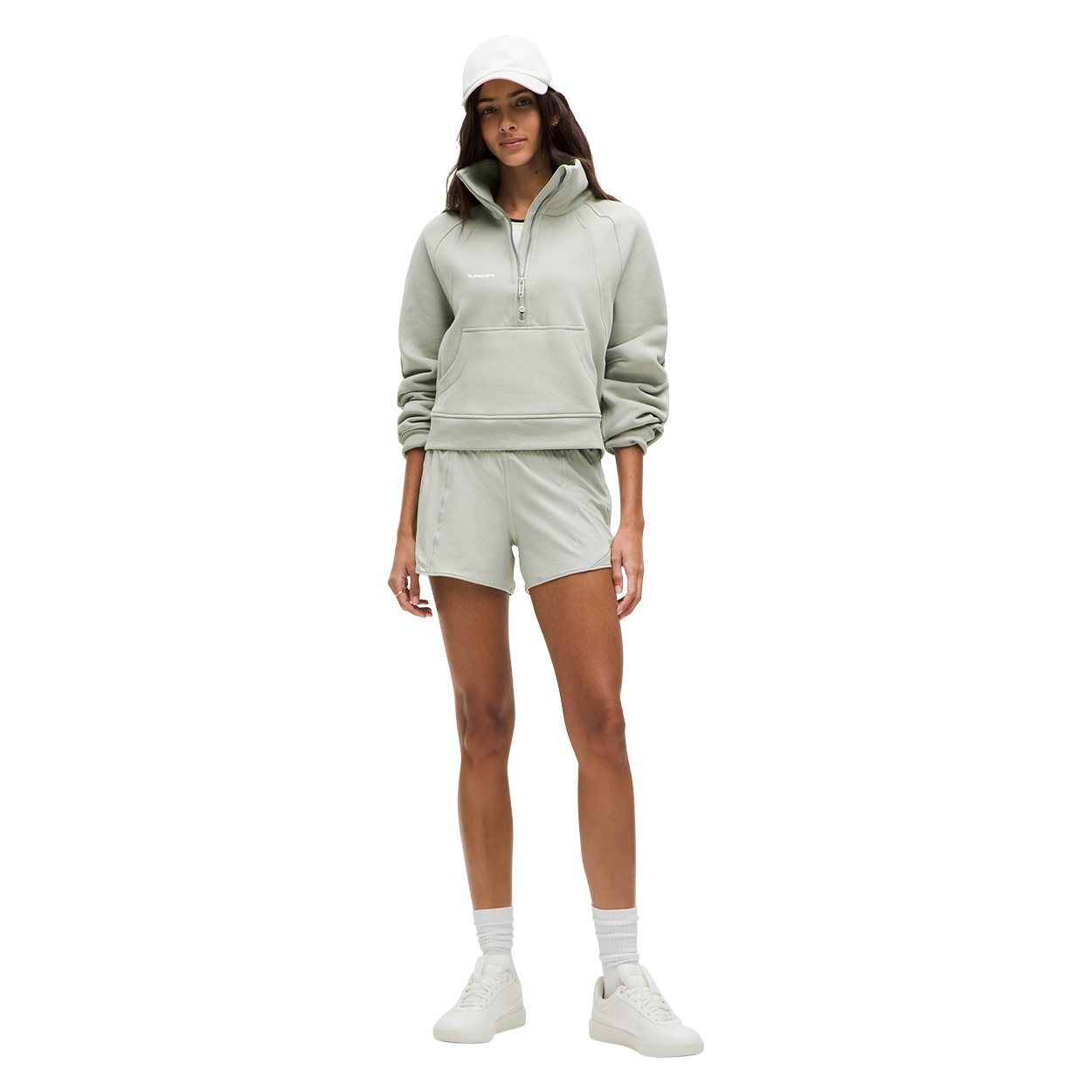 BAUER lululemon SCUBA FUNNEL 1/2 ZIP WOMENS
