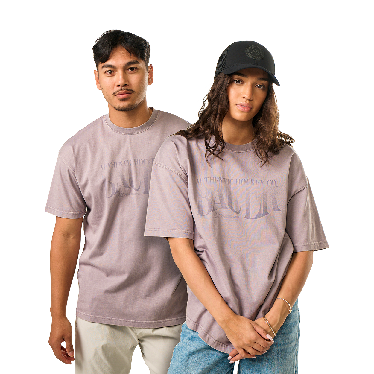 BAUER WASHOUT TEE LILAC
