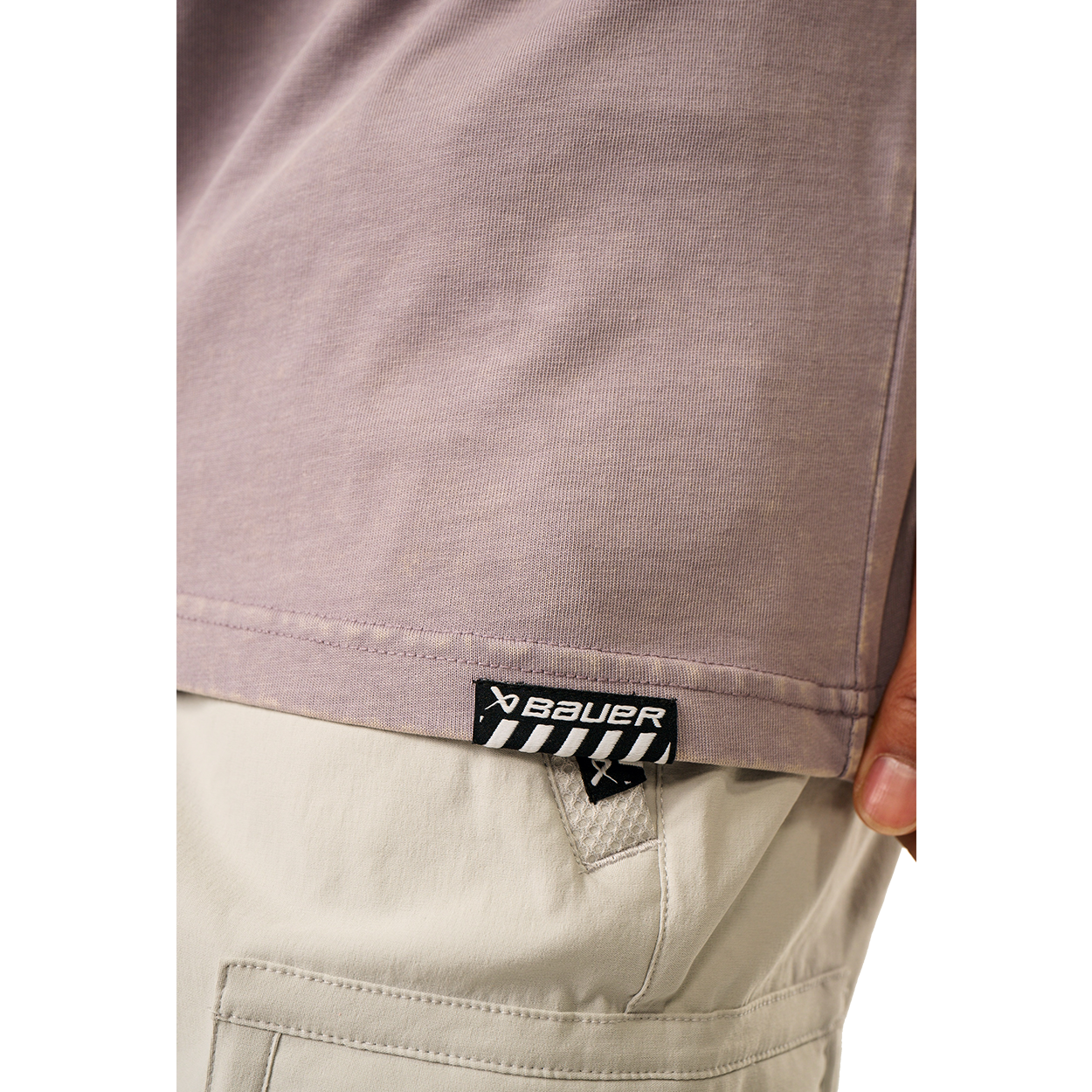 BAUER WASHOUT TEE LILAC