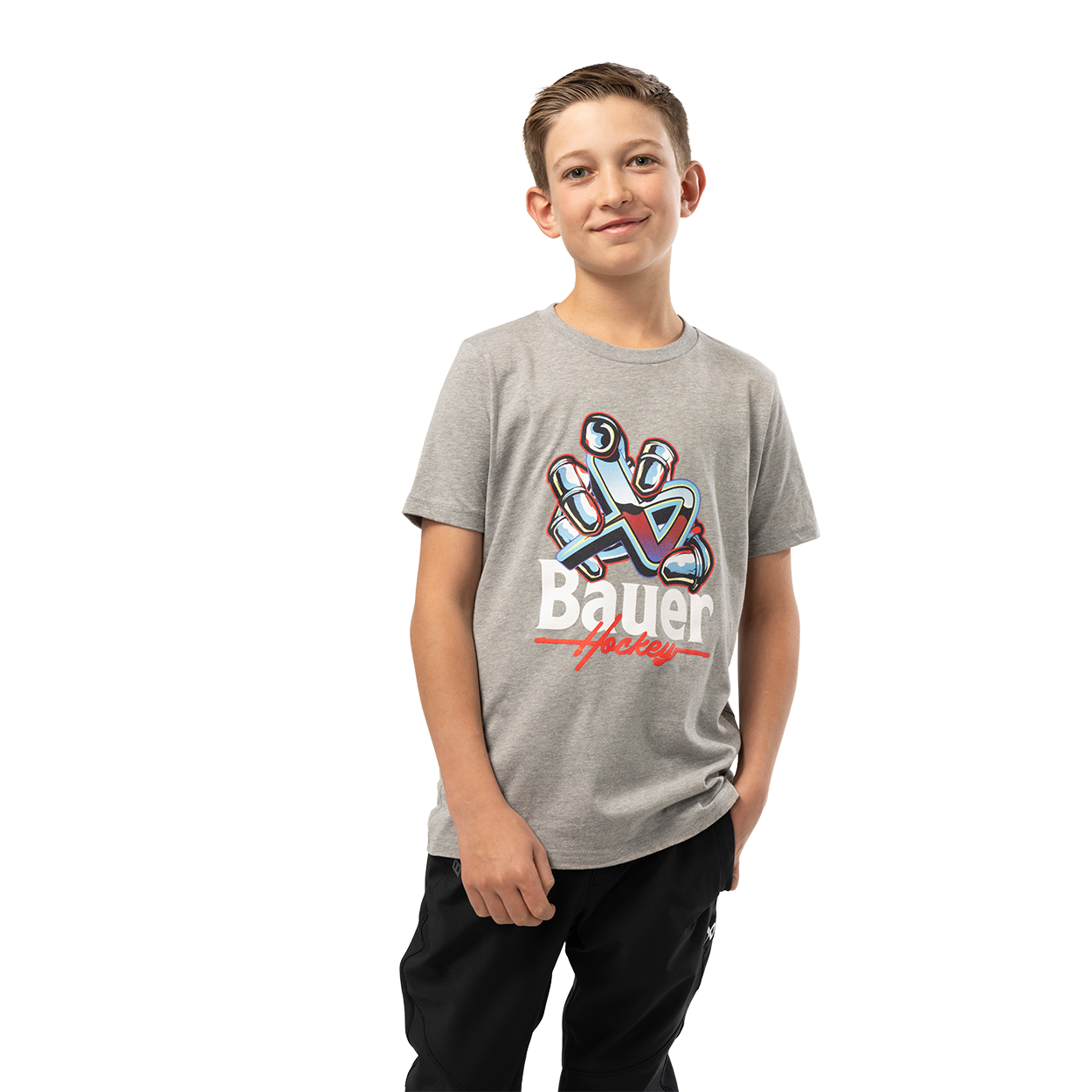 BAUER SHORTSLEEVE ICON GRAB TEE YOUTH