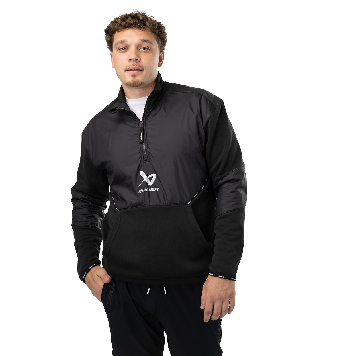 Bauer Icon BAUER TEAM 1/2 ZIP PULLOVER SENIOR