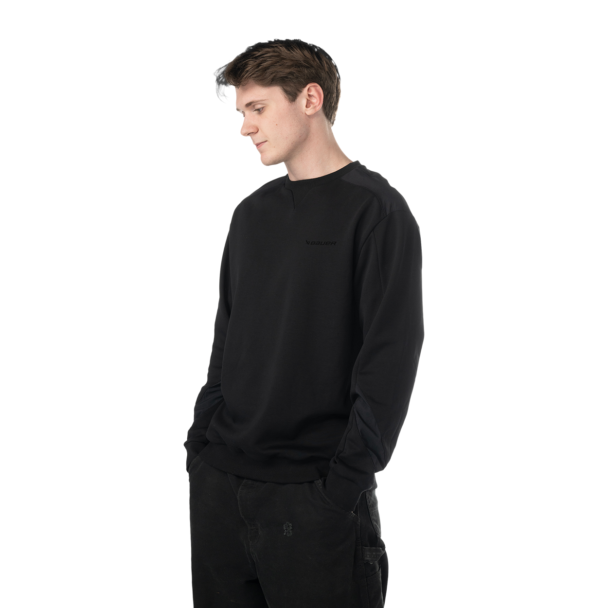 BAUER Knit Mix Crew Neck Senior