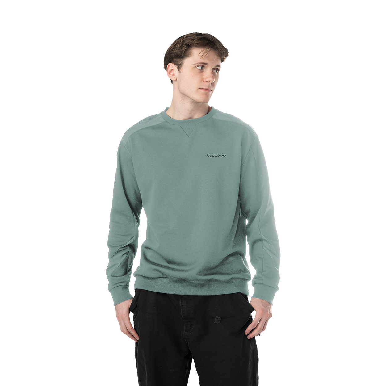 BAUER Knit Mix Crew Neck Senior