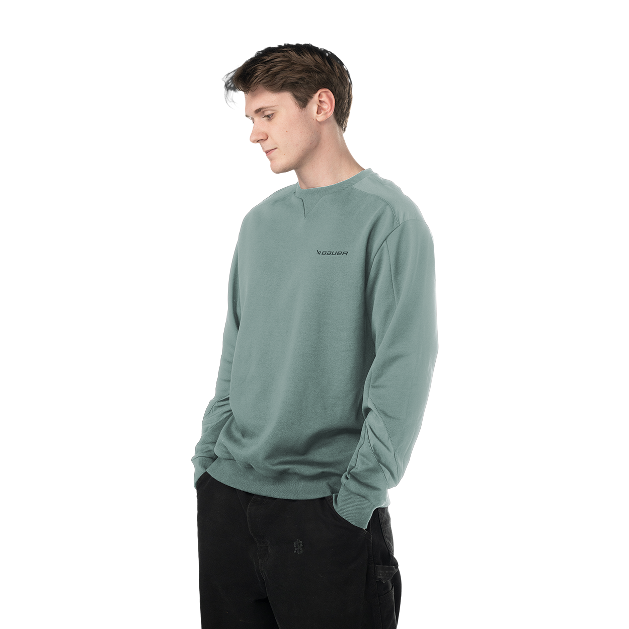 BAUER Knit Mix Crew Neck Senior
