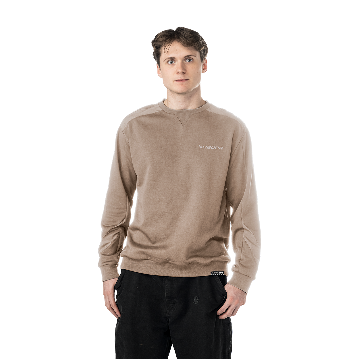 BAUER Knit Mix Crew Neck Senior