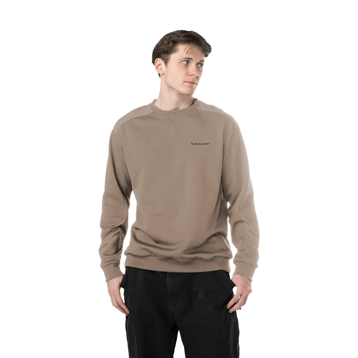 BAUER Knit Mix Crew Neck Senior