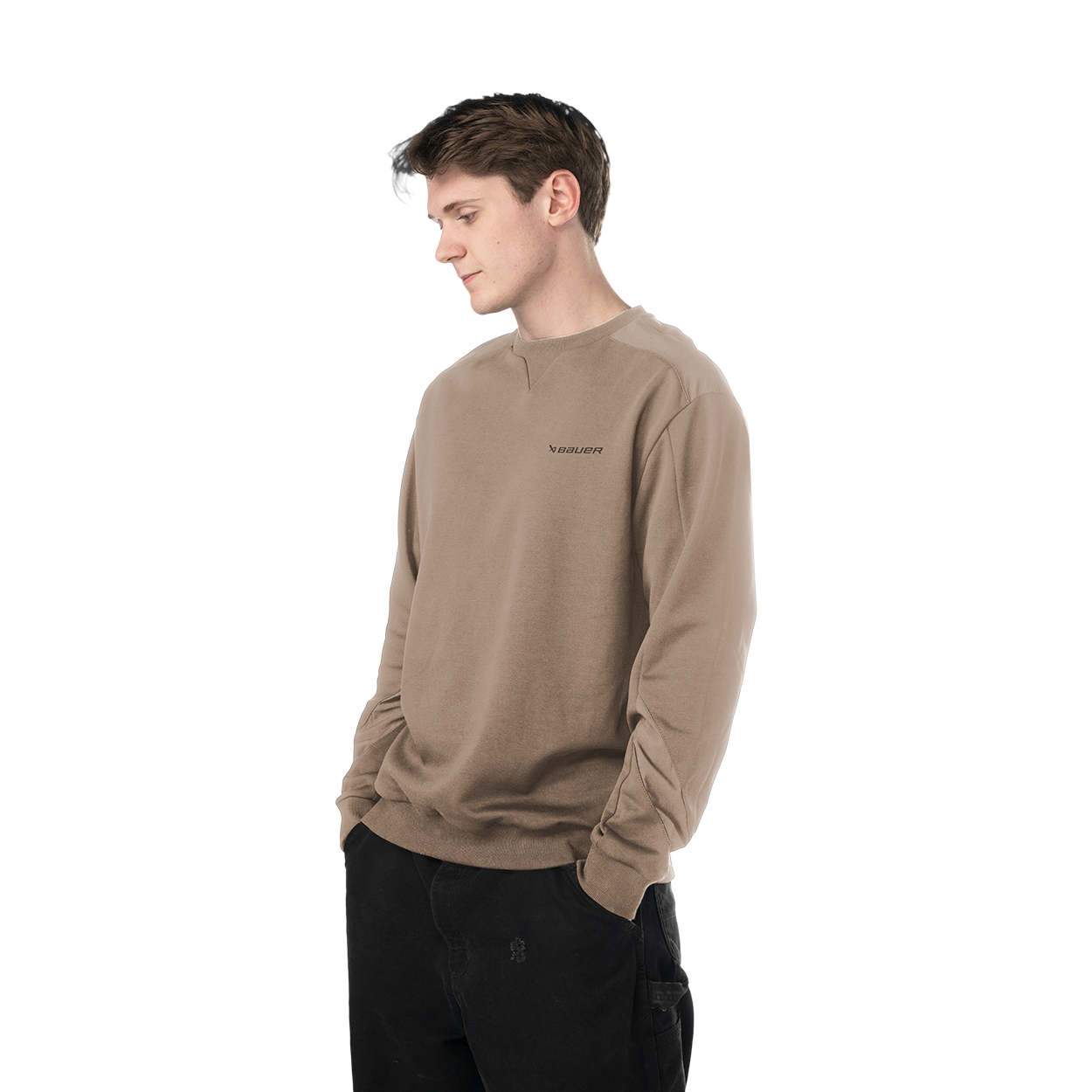 BAUER Knit Mix Crew Neck Senior