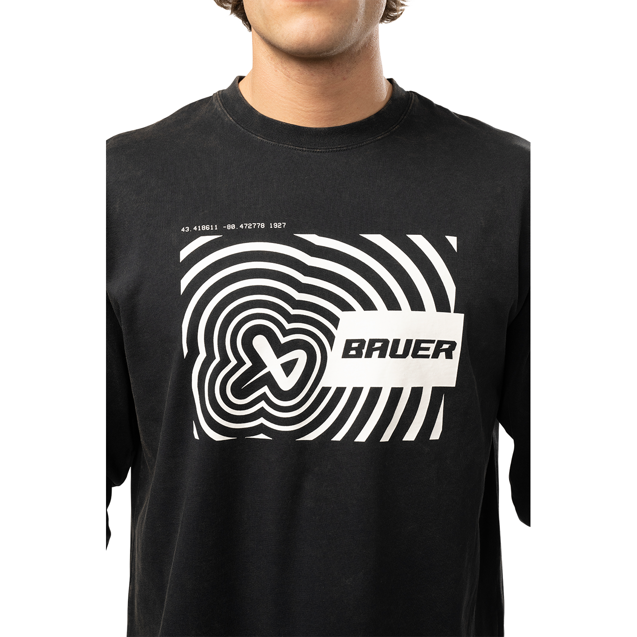 BAUER LONGLSEEVE ICON ILLUSION TEE SENIOR