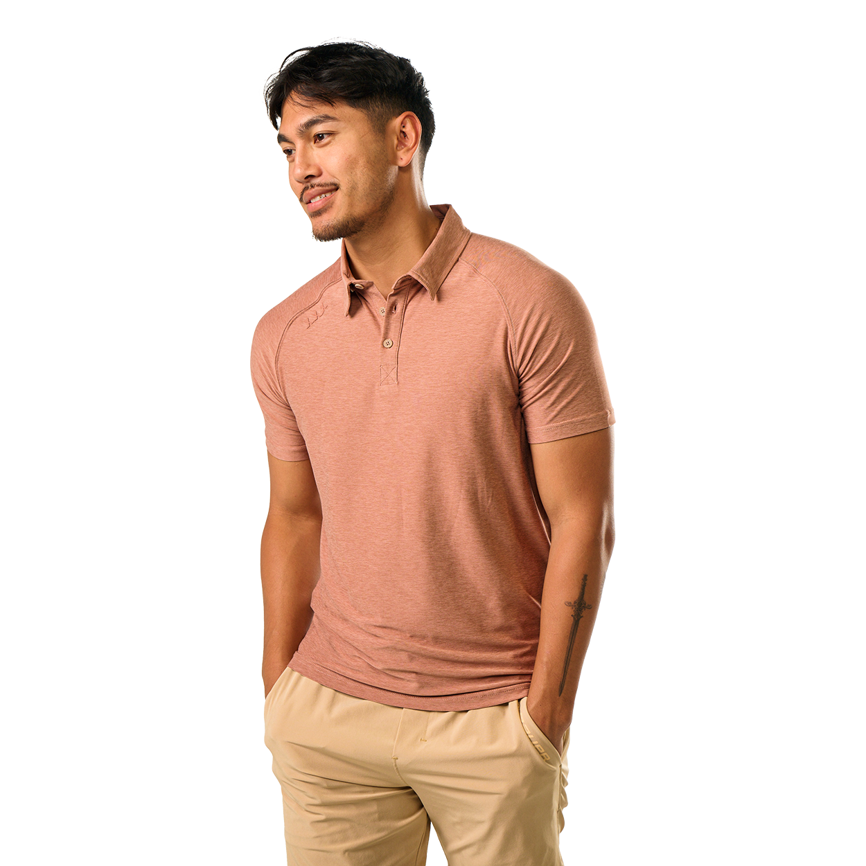 BAUER PERFORMANCE POLO CLAY