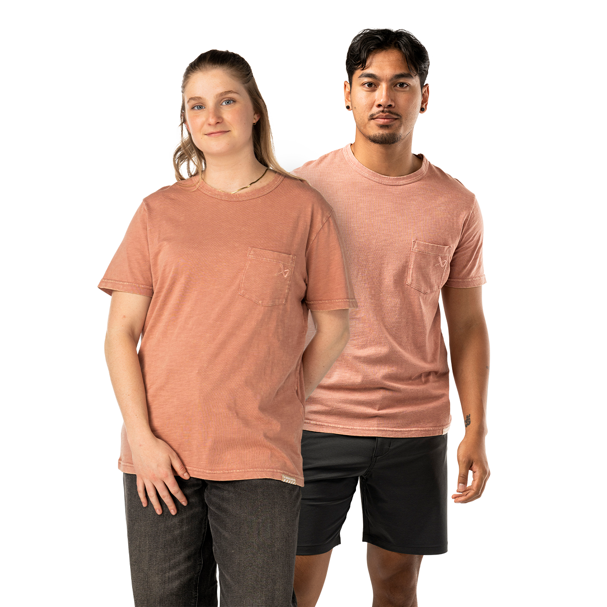 BAUER POCKET TEE ASH ROSE SENIOR