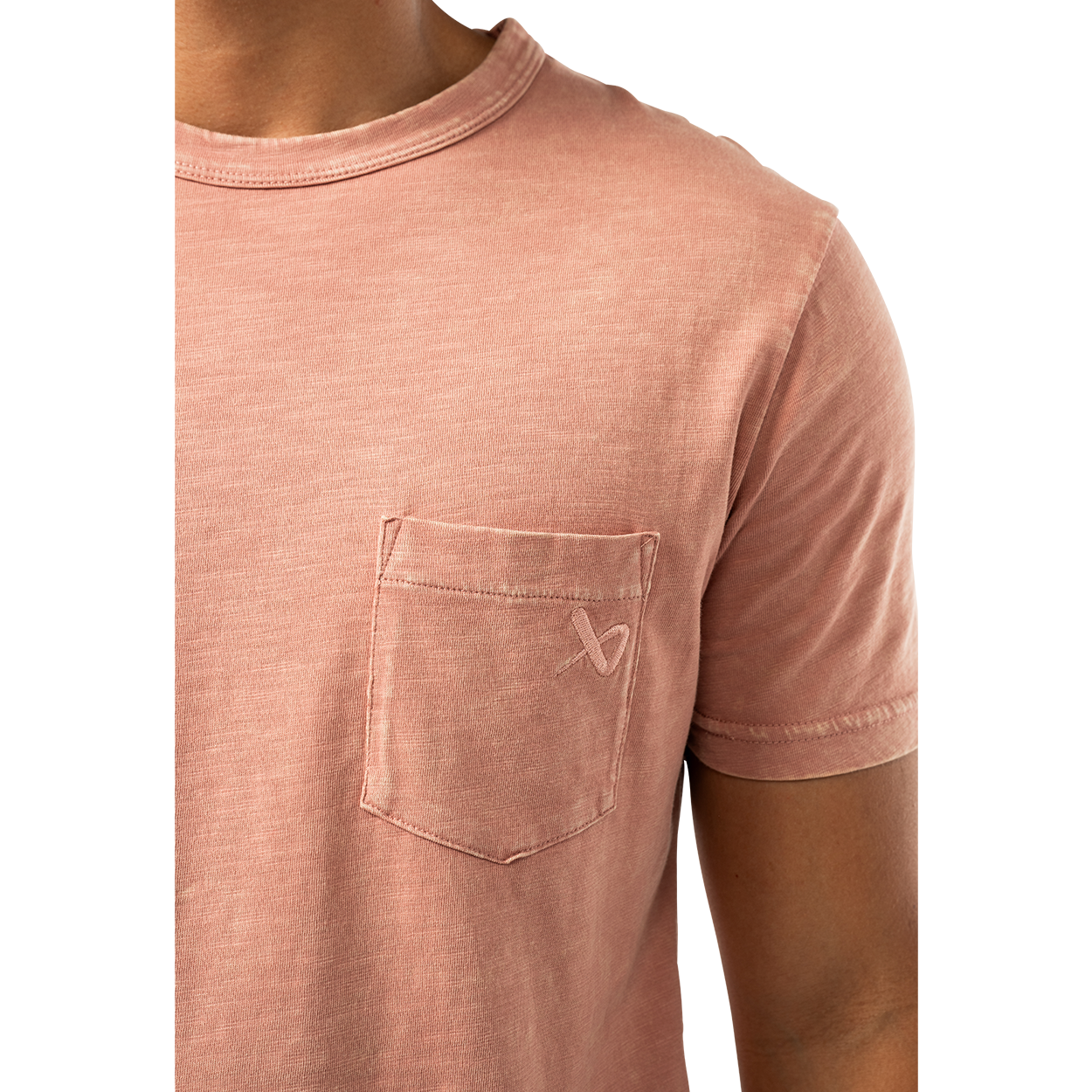 BAUER POCKET TEE ASH ROSE SENIOR