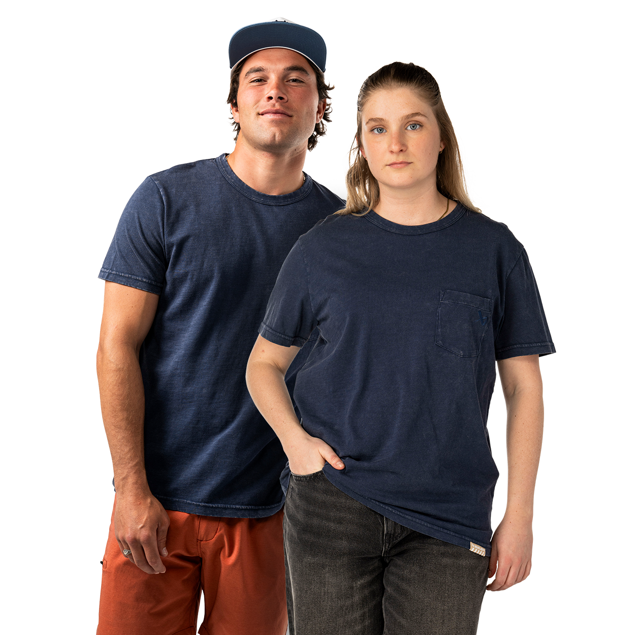 BAUER POCKET TEE NAVY SENIOR