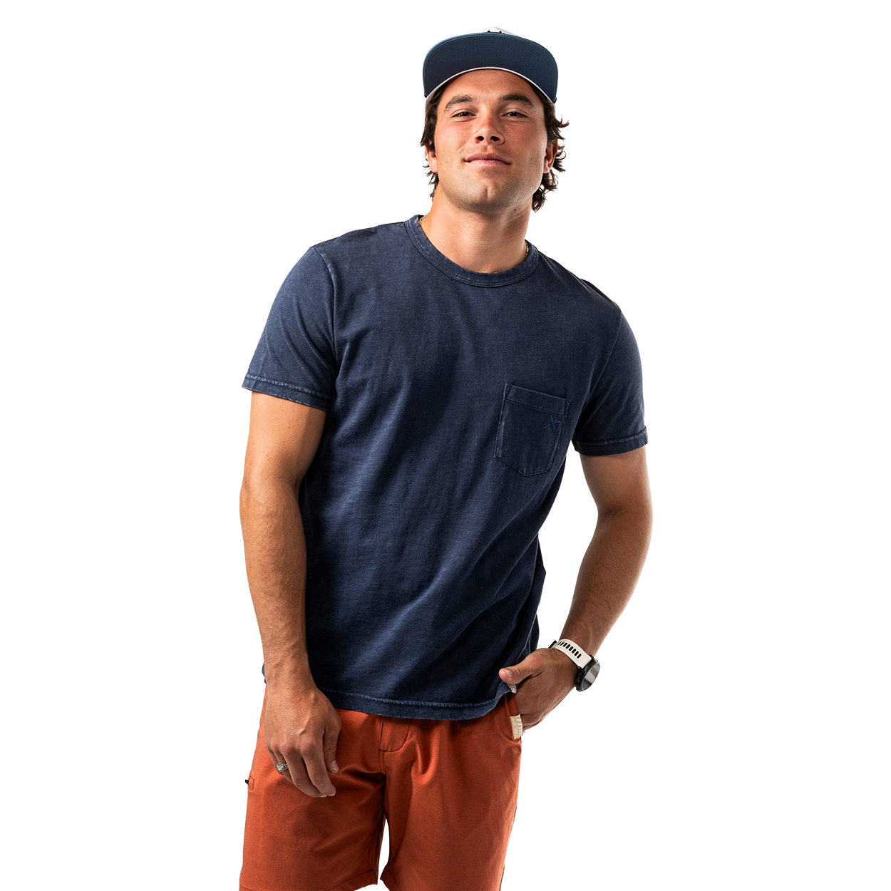 BAUER POCKET TEE NAVY SENIOR