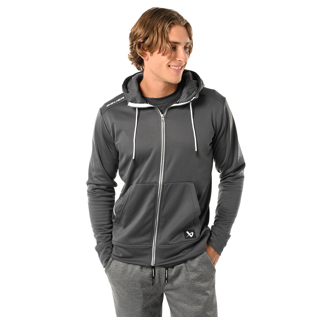 BAUER TEAM FLEECE ZIP HOODIE SENIOR