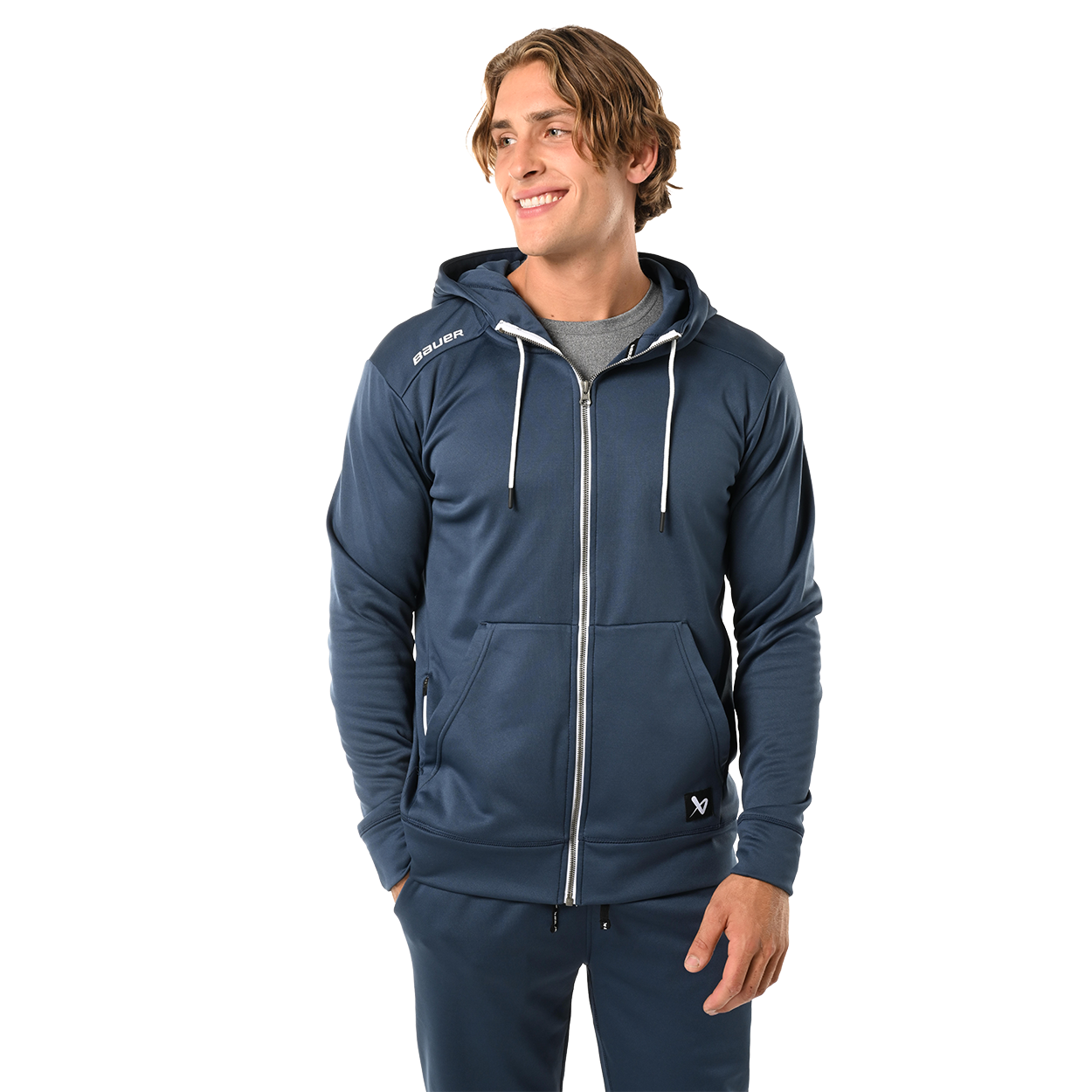 BAUER TEAM FLEECE ZIP HOODIE SENIOR