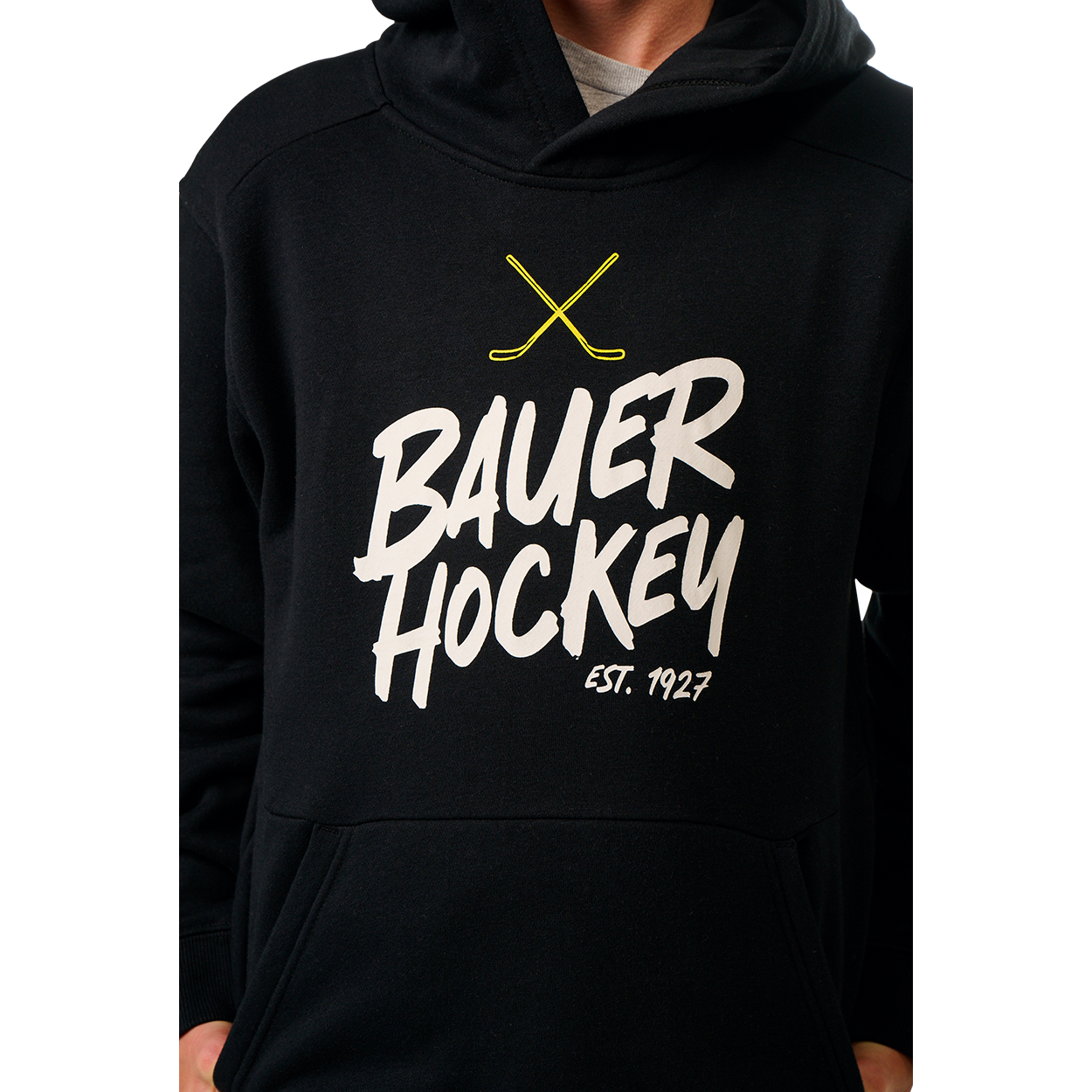 BAUER OVERNIGHT ULTIMATE HOODIE YOUTH BLACK