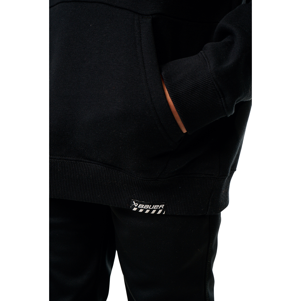 BAUER OVERNIGHT ULTIMATE HOODIE YOUTH BLACK