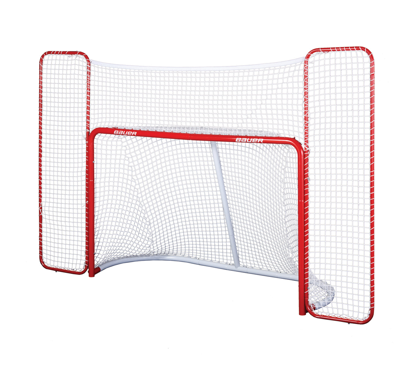 BAUER OFFICIAL PERFORMANCE STEEL HOCKEY GOAL WITH BACKSTOP