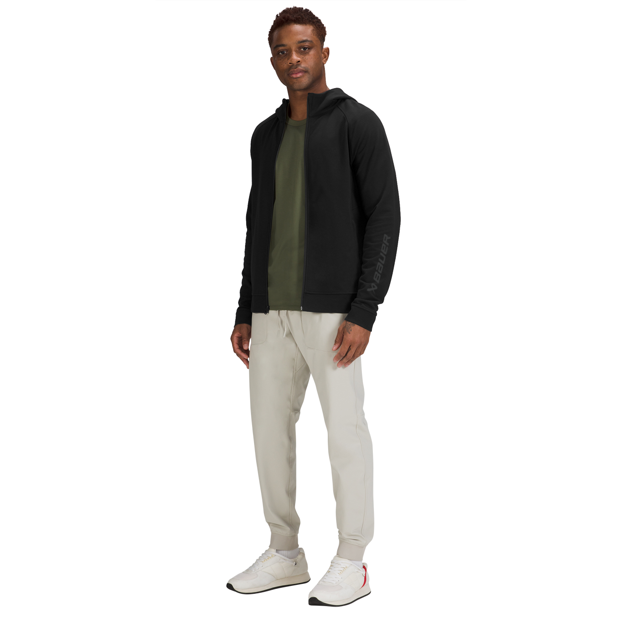 City sweat top zip hoodie
